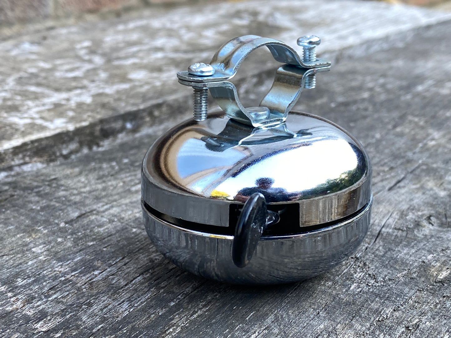 Traditional Steel 60mm Chrome Ding Dong Bicycle Bell.