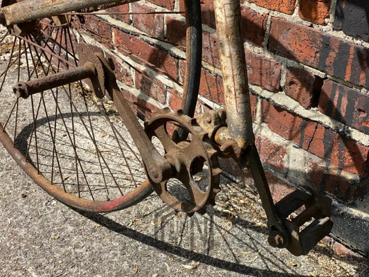 c.1885 Solid Tyre Cross Frame Bicycle Project. Bicycle