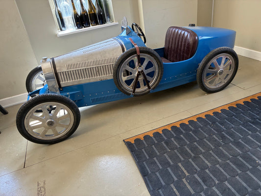 Baby 1/2 scale Bugatti Type 35 by Tula Engineering for sale.