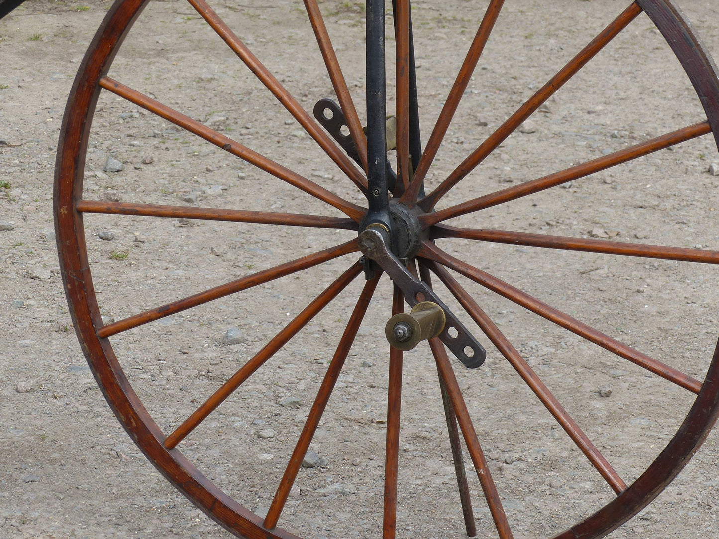 c.1869 English Bone-Shaker Velocipede Bicycle.