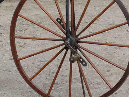 c.1869 English Bone-Shaker Velocipede Bicycle.