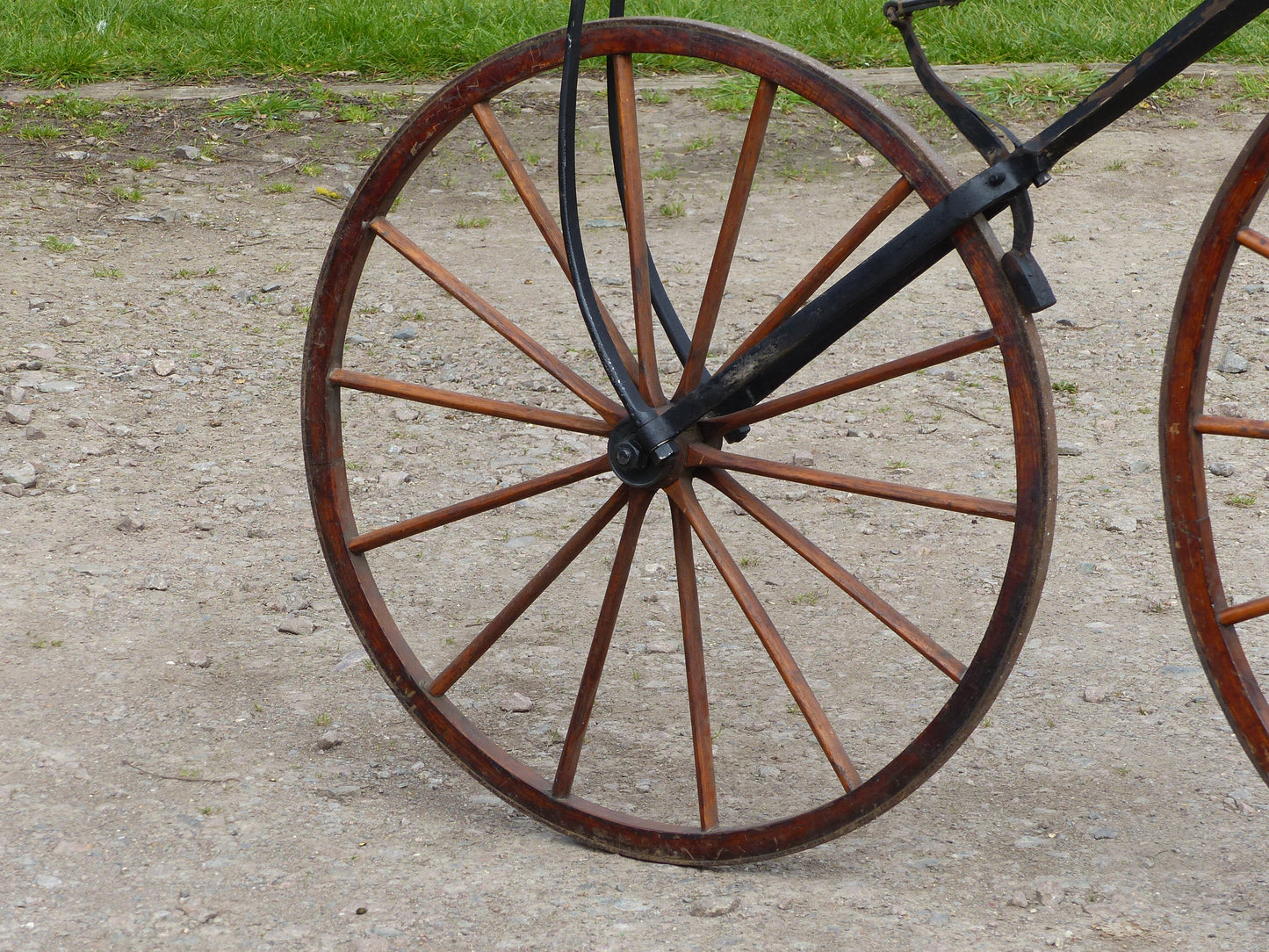 c.1869 English Bone-Shaker Velocipede Bicycle.