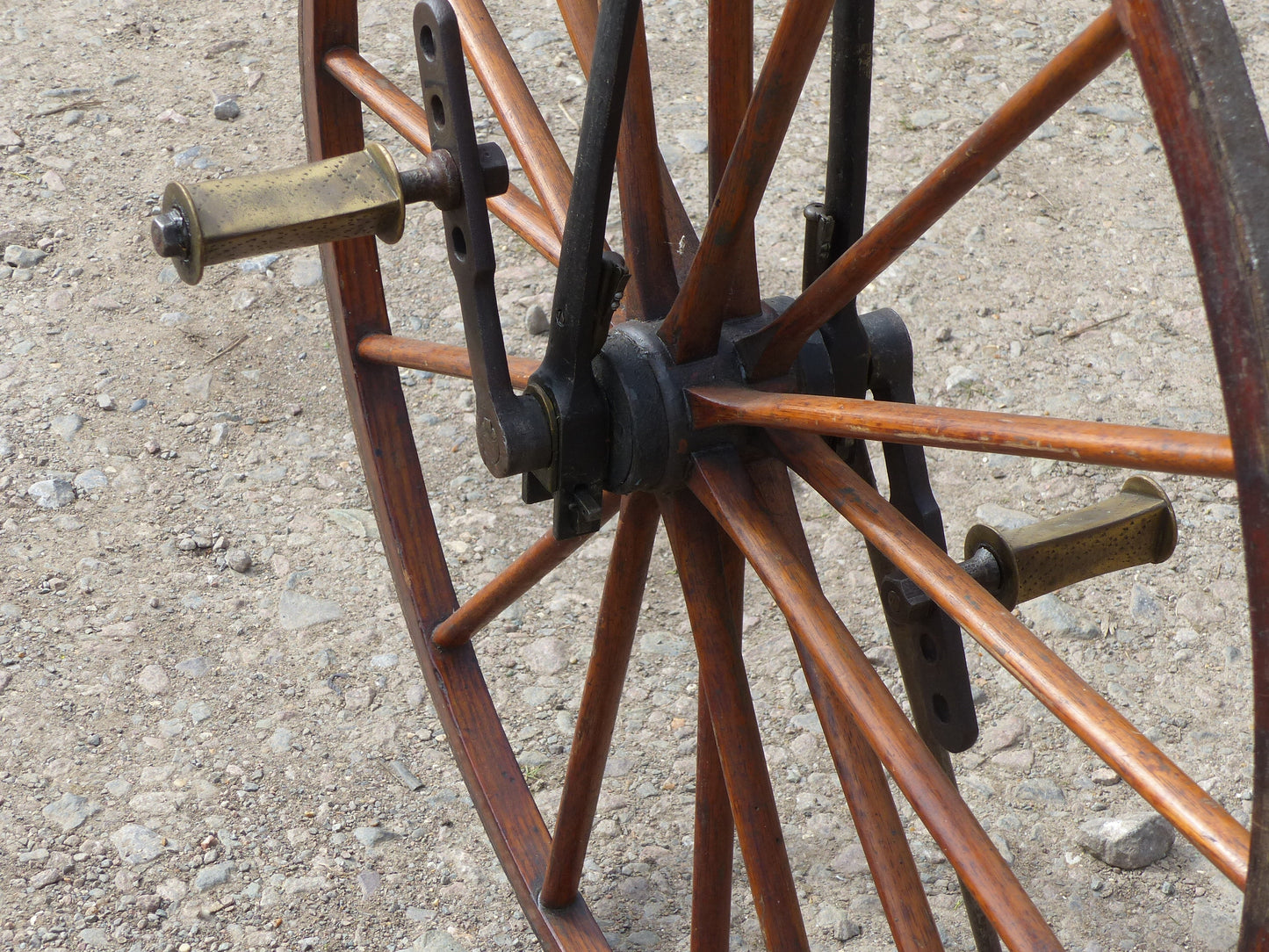 c.1869 English Bone-Shaker Velocipede Bicycle.