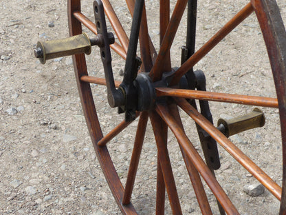 c.1869 English Bone-Shaker Velocipede Bicycle.