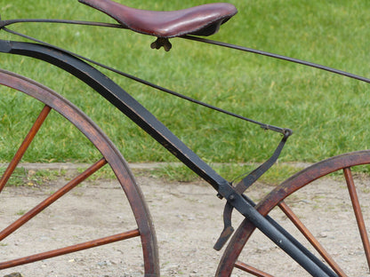 c.1869 English Bone-Shaker Velocipede Bicycle.
