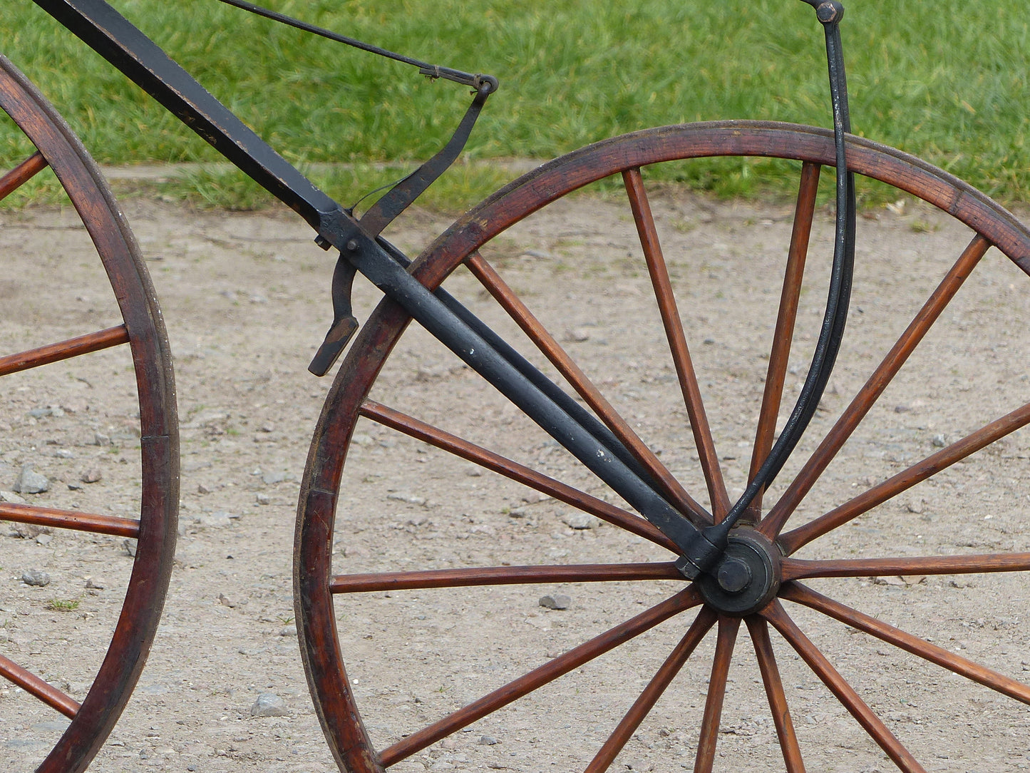 c.1869 English Bone-Shaker Velocipede Bicycle.