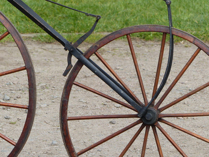 c.1869 English Bone-Shaker Velocipede Bicycle.