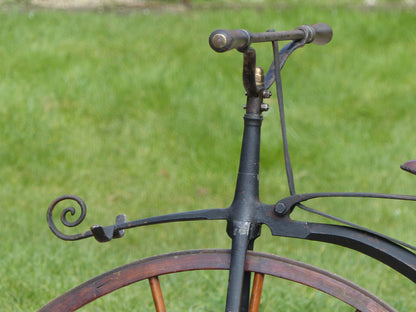 c.1869 English Bone-Shaker Velocipede Bicycle.