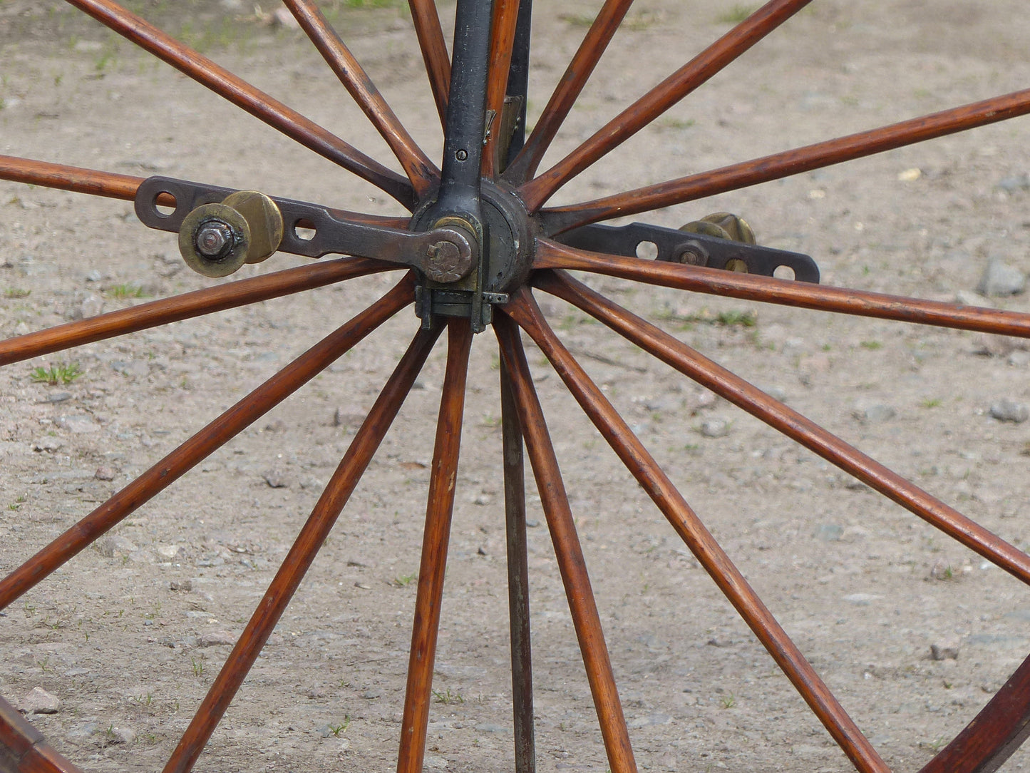 c.1869 English Bone-Shaker Velocipede Bicycle.