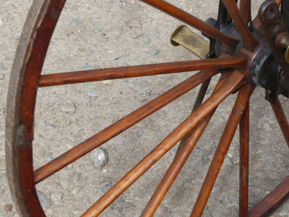 c.1869 English Bone-Shaker Velocipede Bicycle.