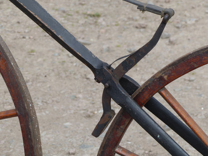 c.1869 English Bone-Shaker Velocipede Bicycle.