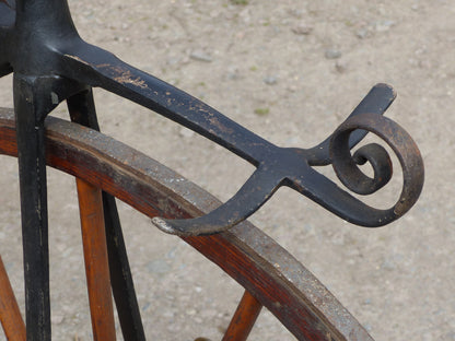 c.1869 English Bone-Shaker Velocipede Bicycle.