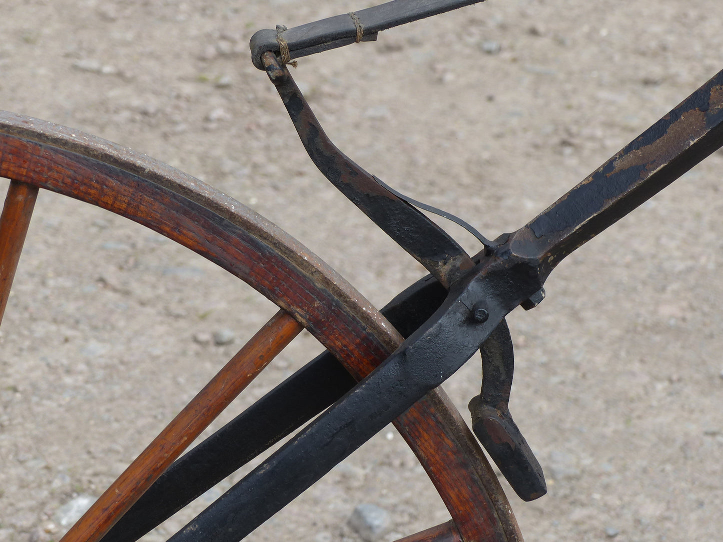 c.1869 English Bone-Shaker Velocipede Bicycle.