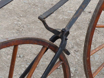c.1869 English Bone-Shaker Velocipede Bicycle.