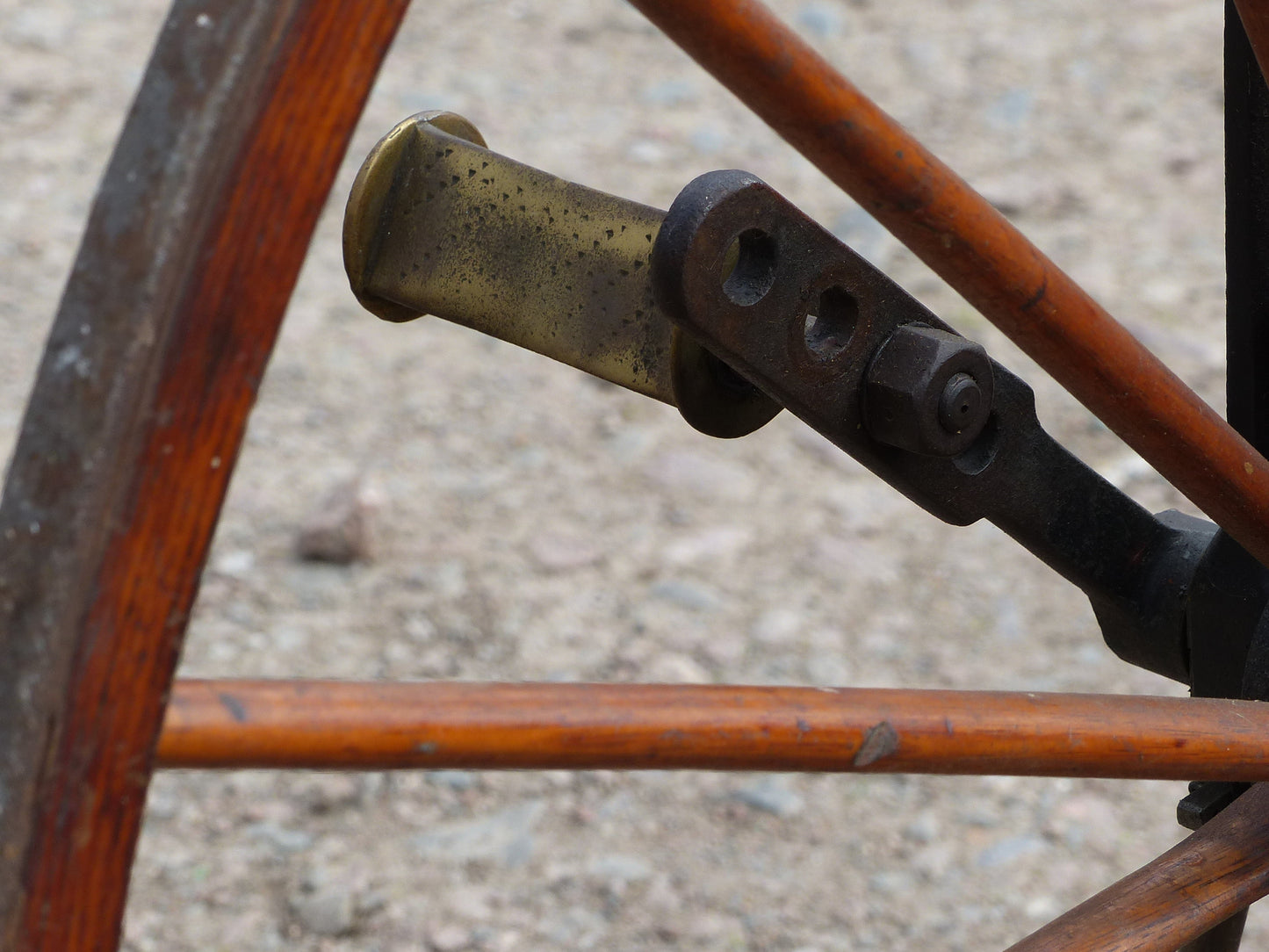 c.1869 English Bone-Shaker Velocipede Bicycle.