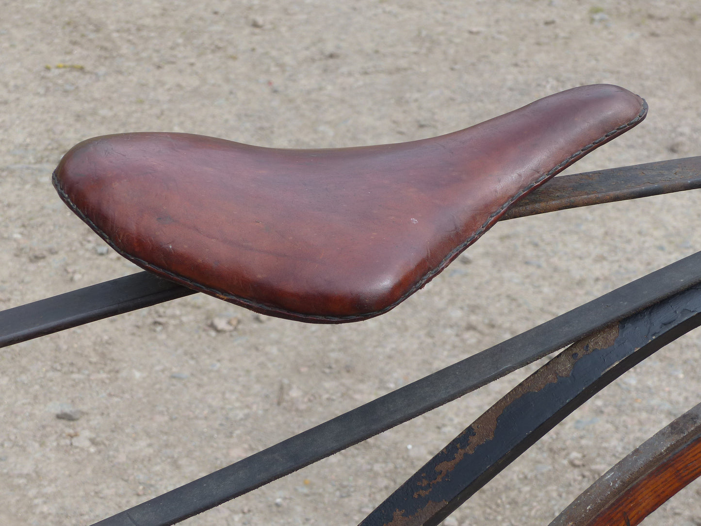 c.1869 English Bone-Shaker Velocipede Bicycle.