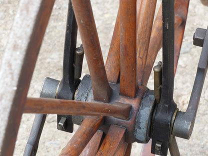 c.1869 English Bone-Shaker Velocipede Bicycle.