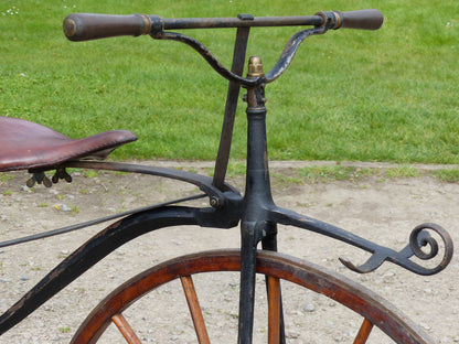 c.1869 English Bone-Shaker Velocipede Bicycle.