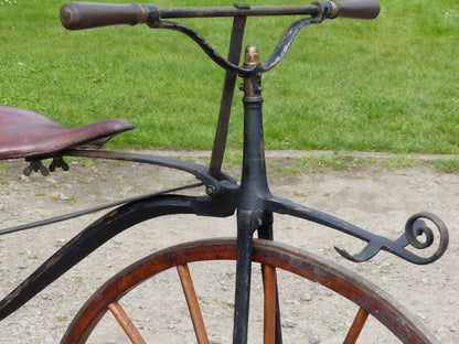 c.1869 English Bone-Shaker Velocipede Bicycle.