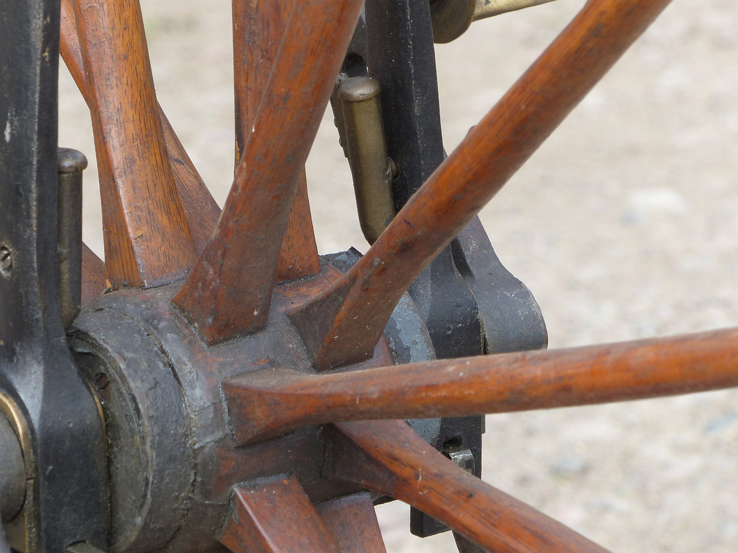 c.1869 English Bone-Shaker Velocipede Bicycle.