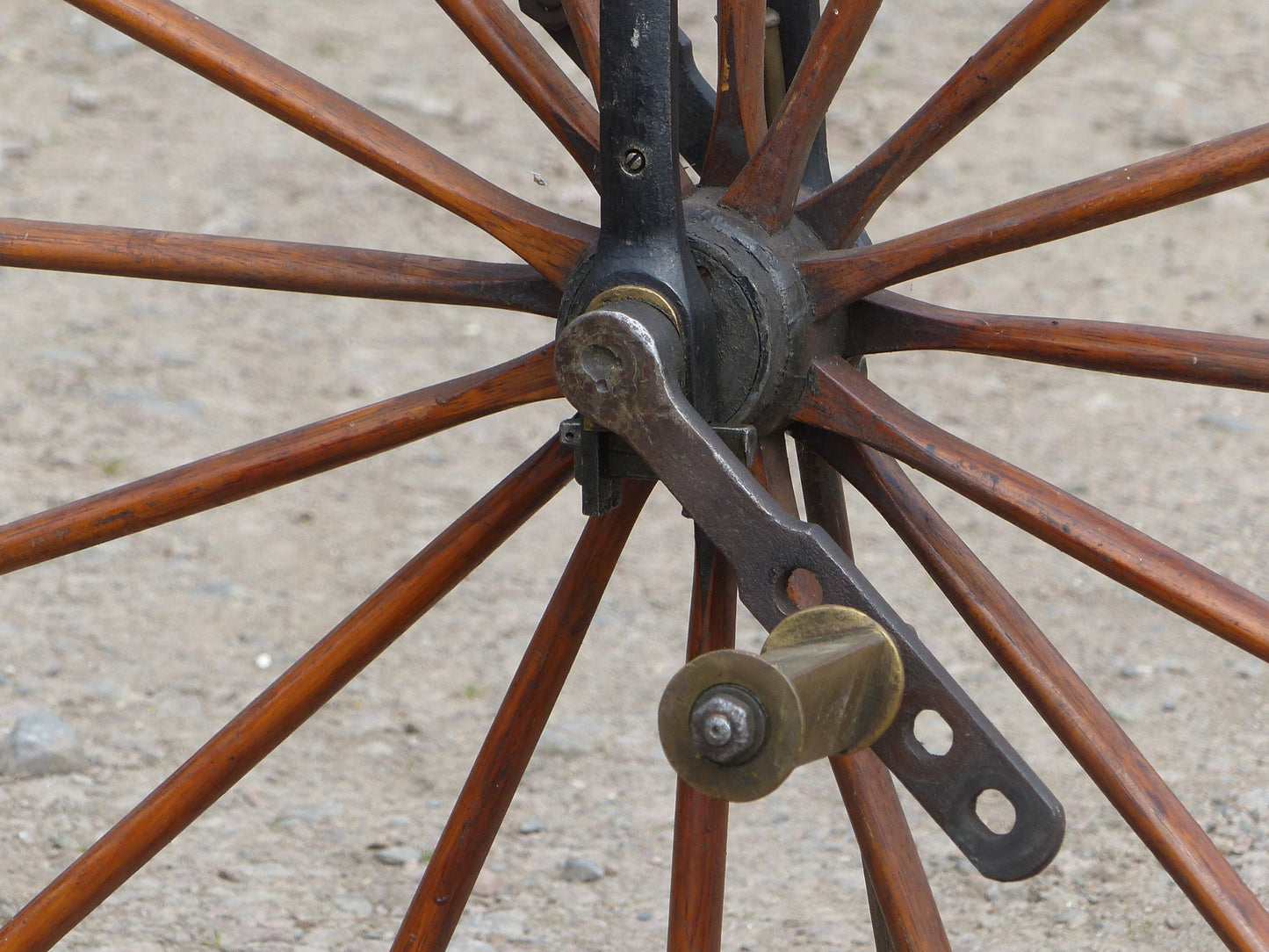 c.1869 English Bone-Shaker Velocipede Bicycle.