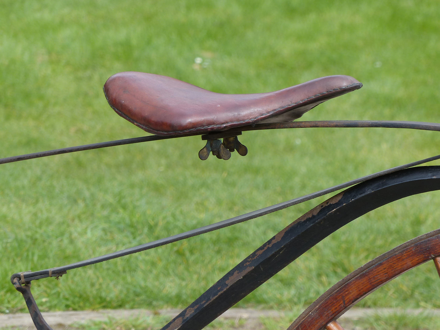 c.1869 English Bone-Shaker Velocipede Bicycle.