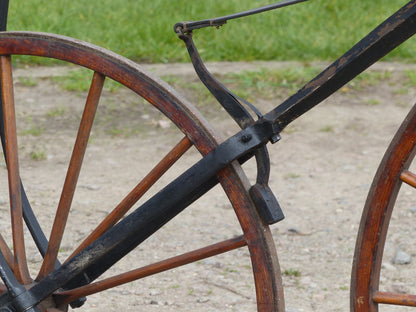 c.1869 English Bone-Shaker Velocipede Bicycle.