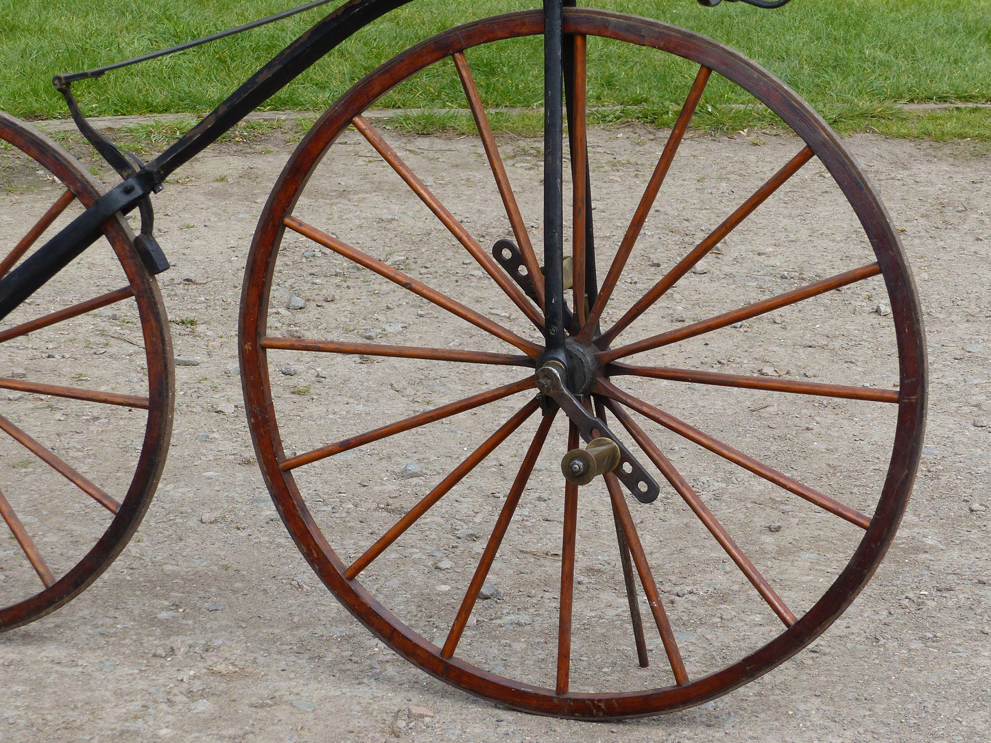 c.1869 English Bone-Shaker Velocipede Bicycle.