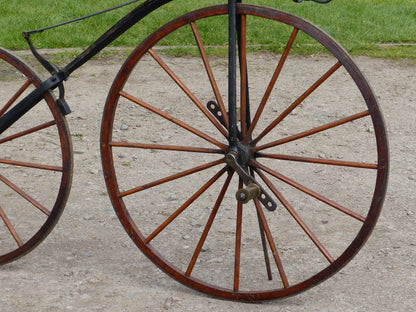 c.1869 English Bone-Shaker Velocipede Bicycle.