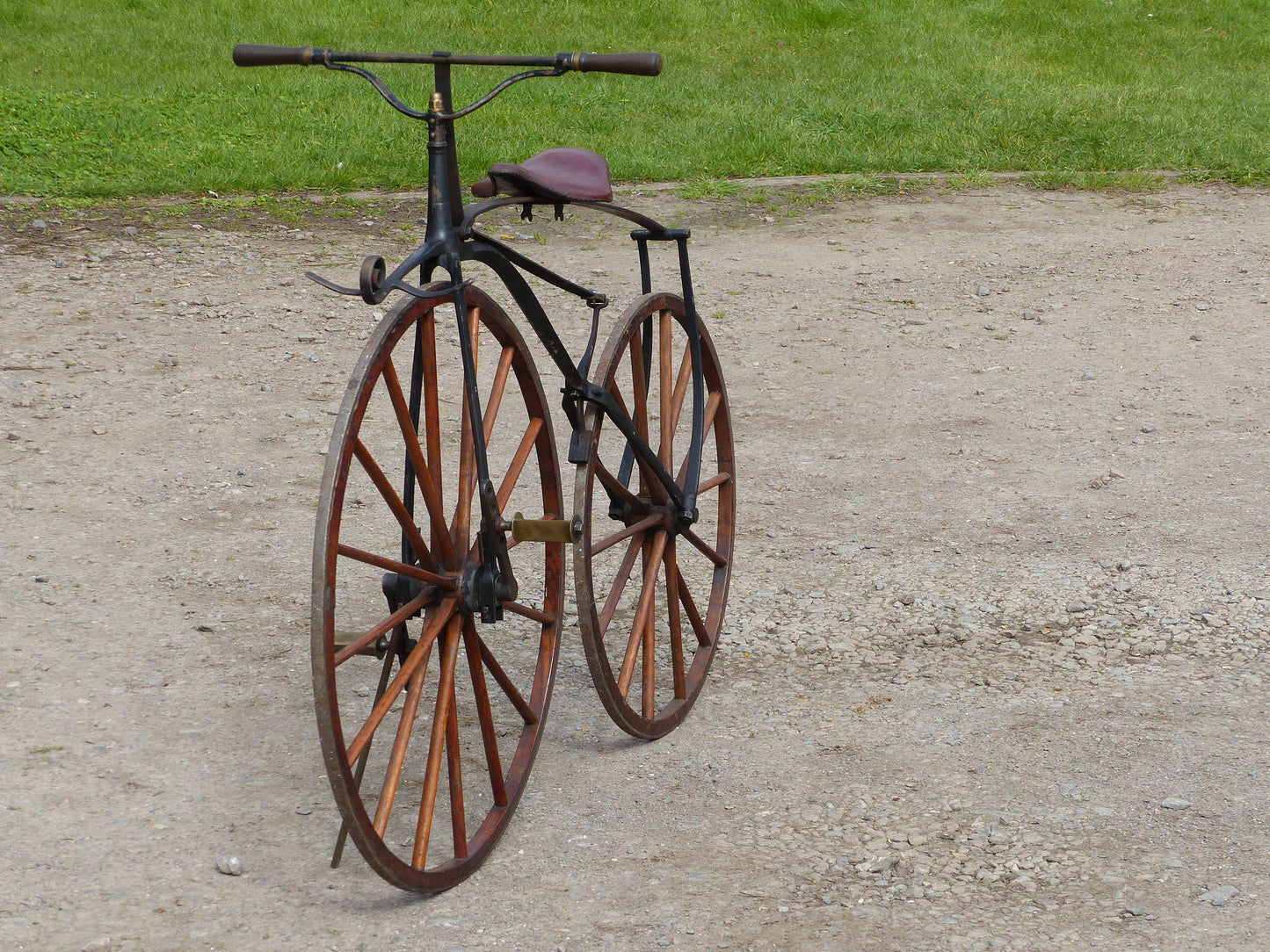 c.1869 English Bone-Shaker Velocipede Bicycle.