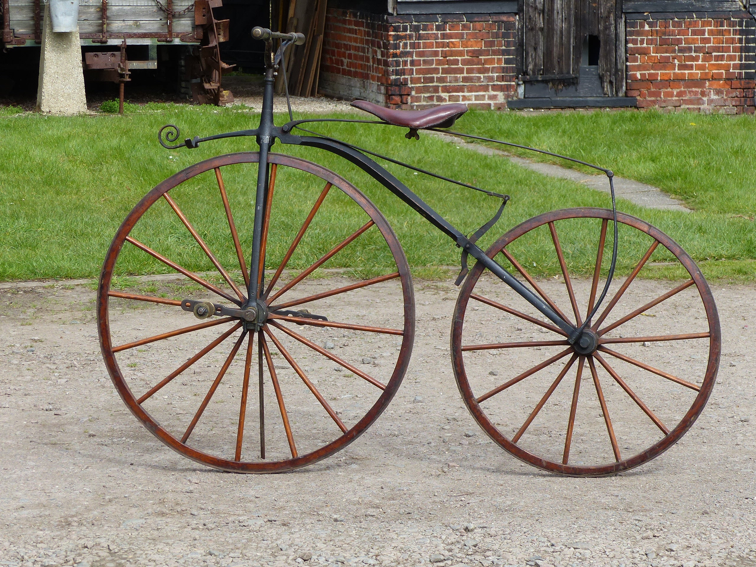 c.1869 English Bone-Shaker Velocipede Bicycle. – Gunn & Co