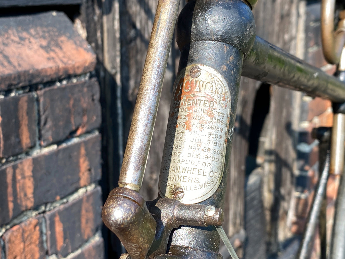 c.1891 Victor Spring Fork Solid Tyre Safety Bicycle Bicycle