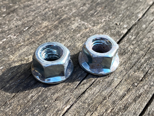 M9 - Bicycle Hub Axle Flanged Nuts.