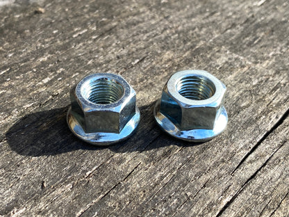 M10 - Bicycle Hub Axle Flanged Nuts.