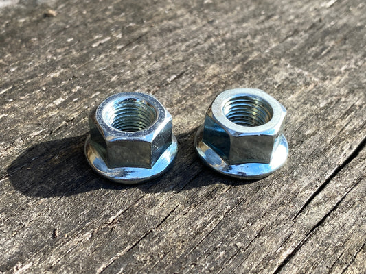 M10 - Bicycle Hub Axle Flanged Nuts.