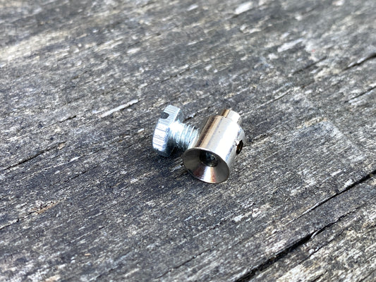 Solderless Pear Shaped Cable Nipple for Vintage Bicycles and Vehicles.