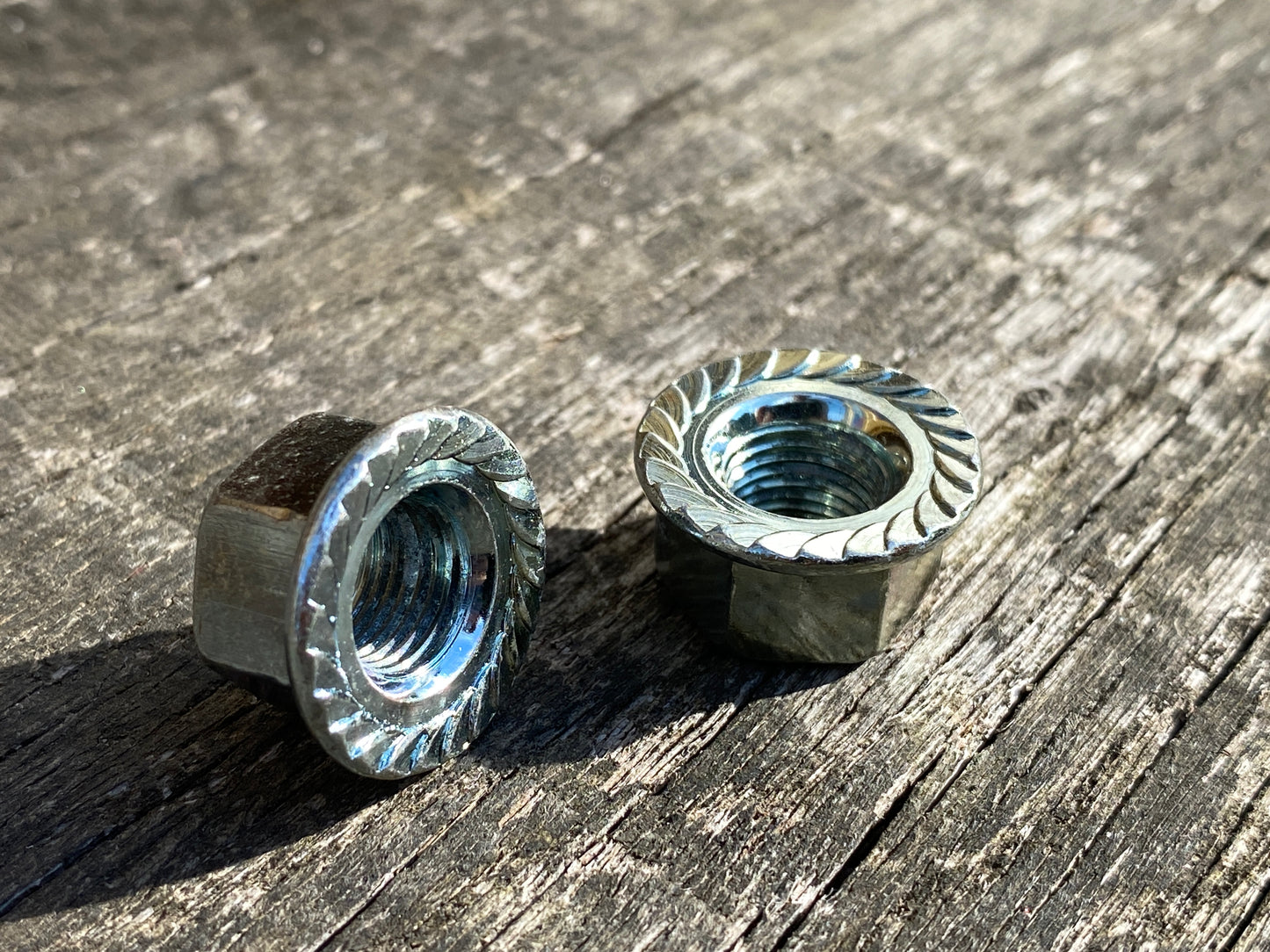 3/8 Cycle - Bicycle Hub Axle Flanged Nuts.