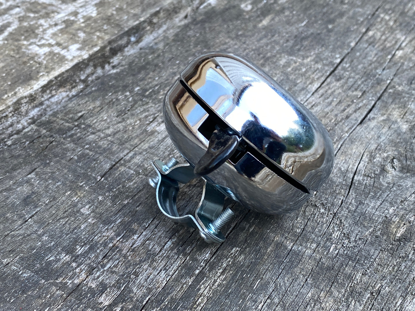 Traditional Steel 60mm Chrome Ding Dong Bicycle Bell.