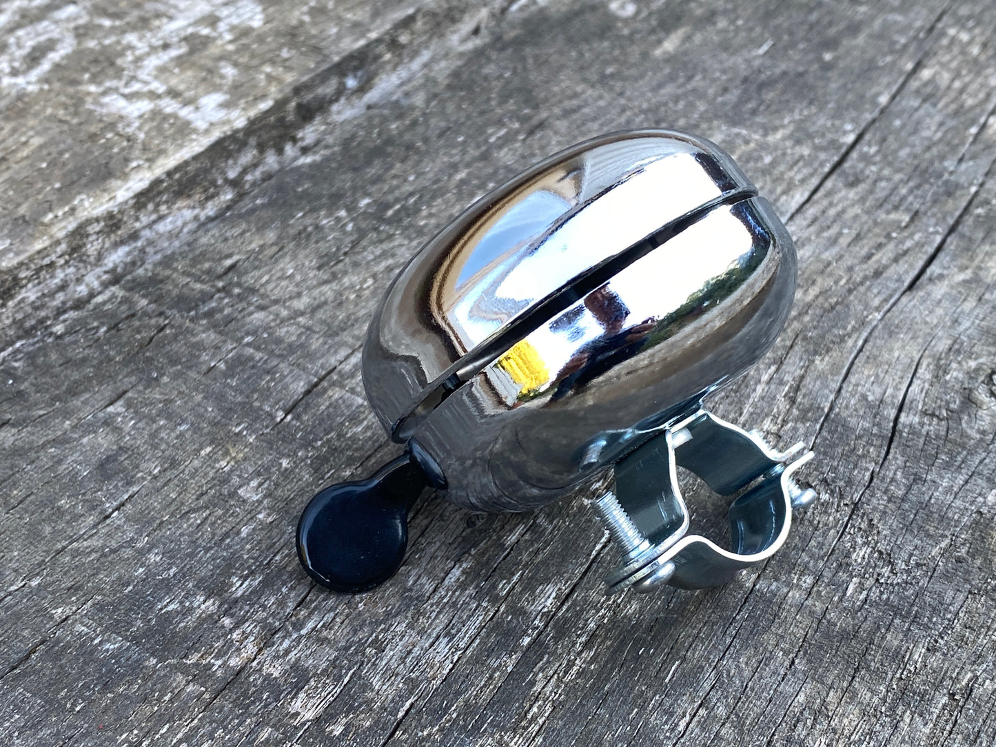 Traditional Steel 60mm Chrome Ding Dong Bicycle Bell.