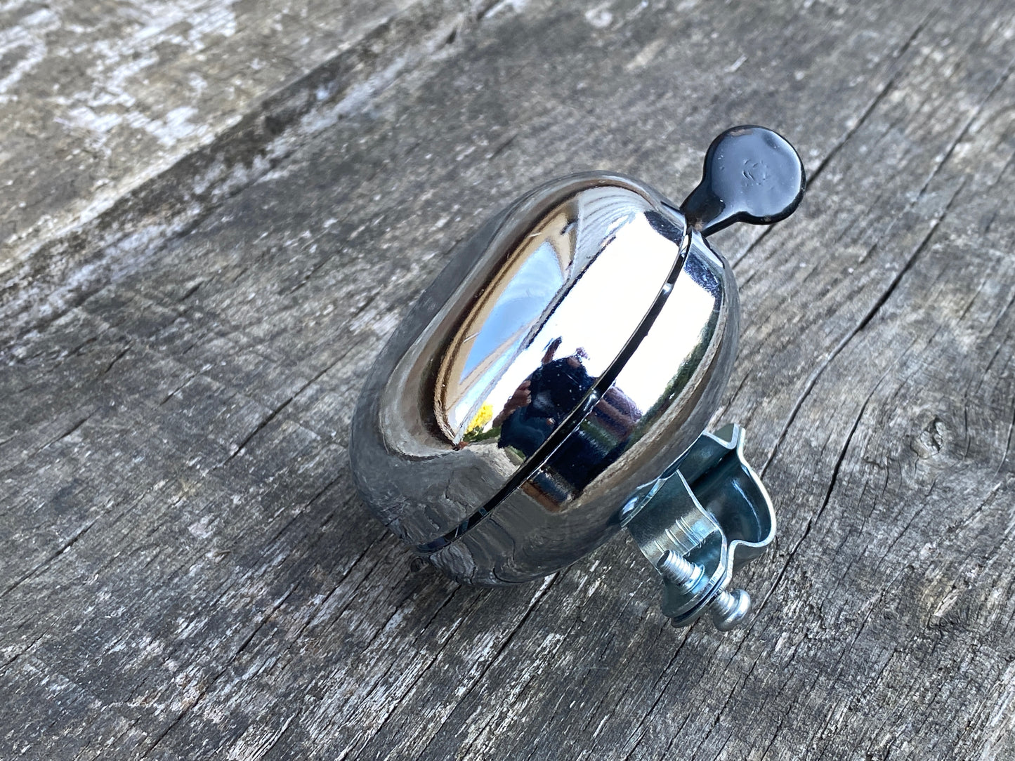 Traditional Steel 60mm Chrome Ding Dong Bicycle Bell.