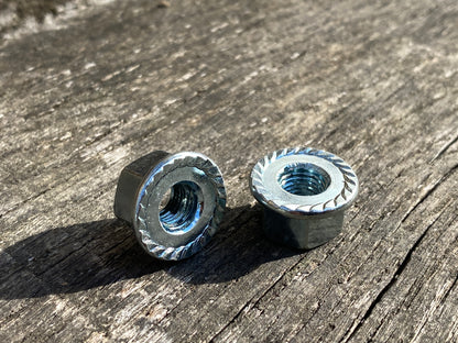 5/16 Cycle - Bicycle Hub Axle Flanged Nuts.