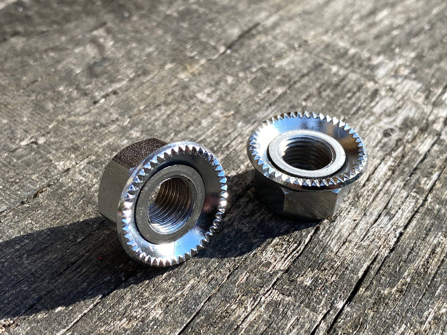 5/16 Cycle Thread Original English Chrome Bicycle Hub Track Nuts.