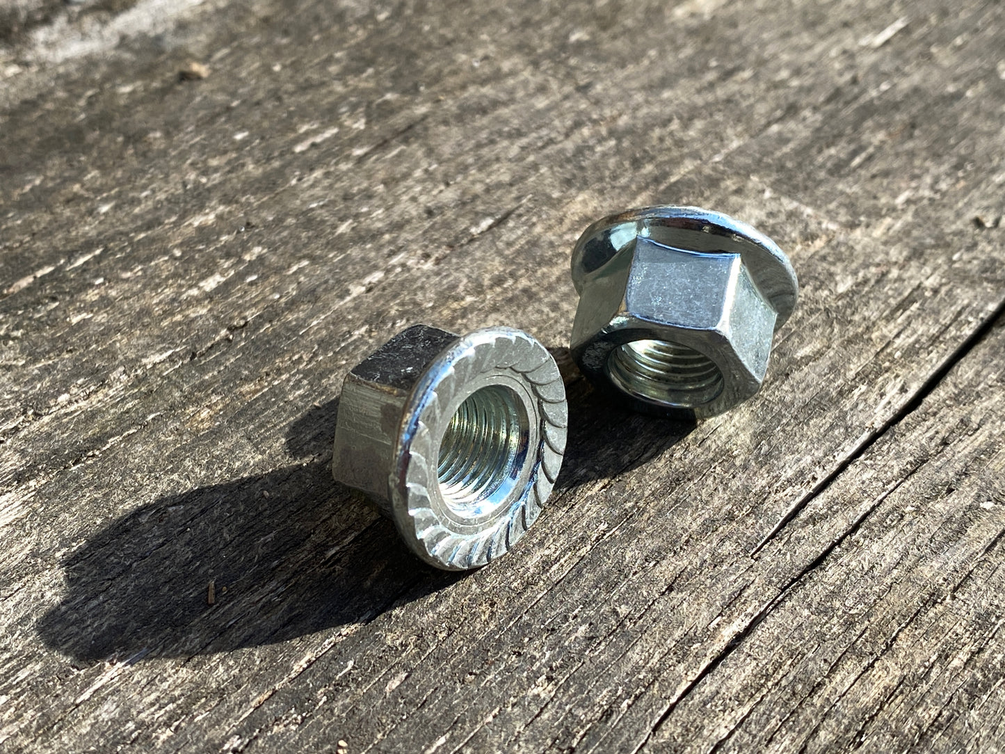 M10 - Bicycle Hub Axle Flanged Nuts.