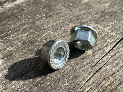 M10 - Bicycle Hub Axle Flanged Nuts.
