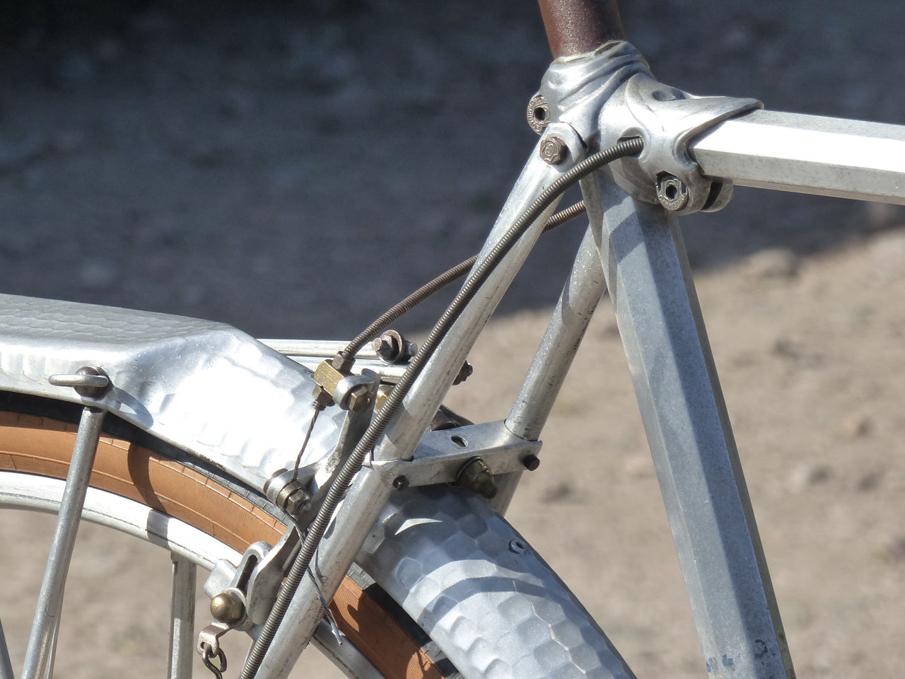 1930's Caminade Caminargent Octagonal Aluminuim Touring Bicycle Project. SOLD