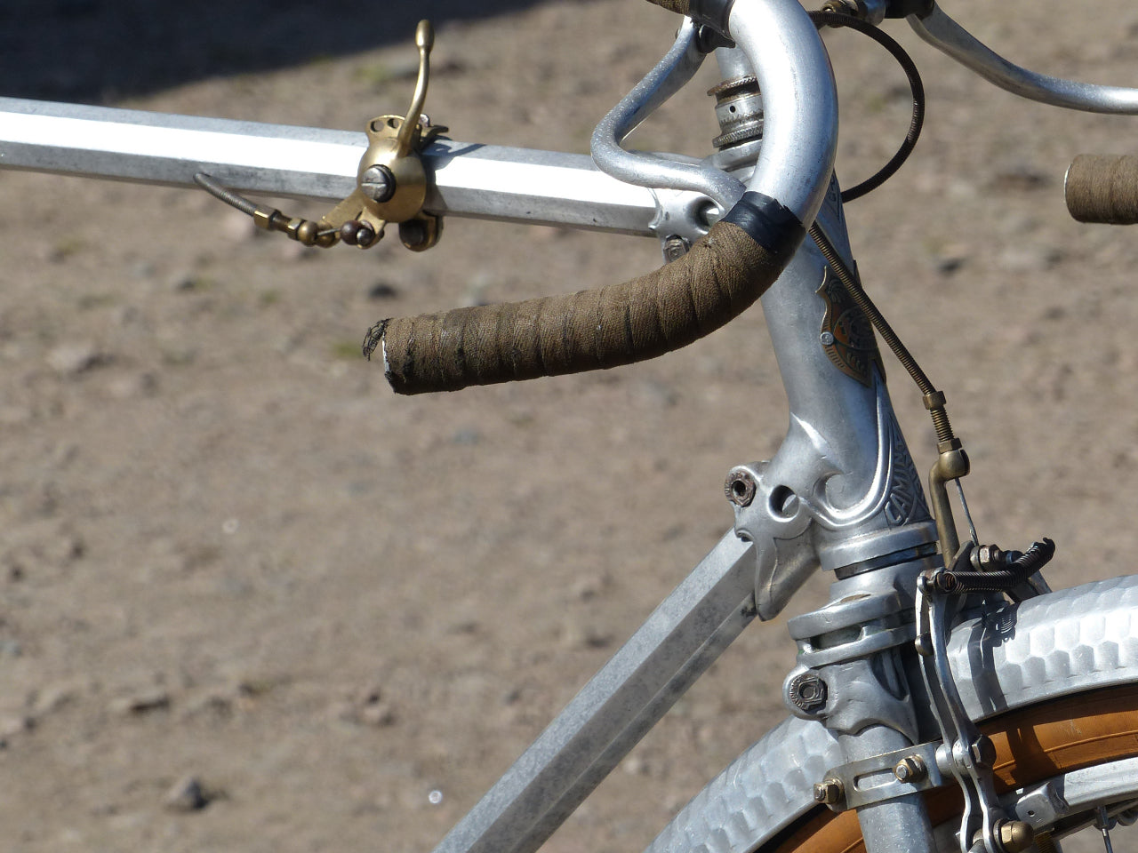 1930's Caminade Caminargent Octagonal Aluminuim Touring Bicycle Project. SOLD