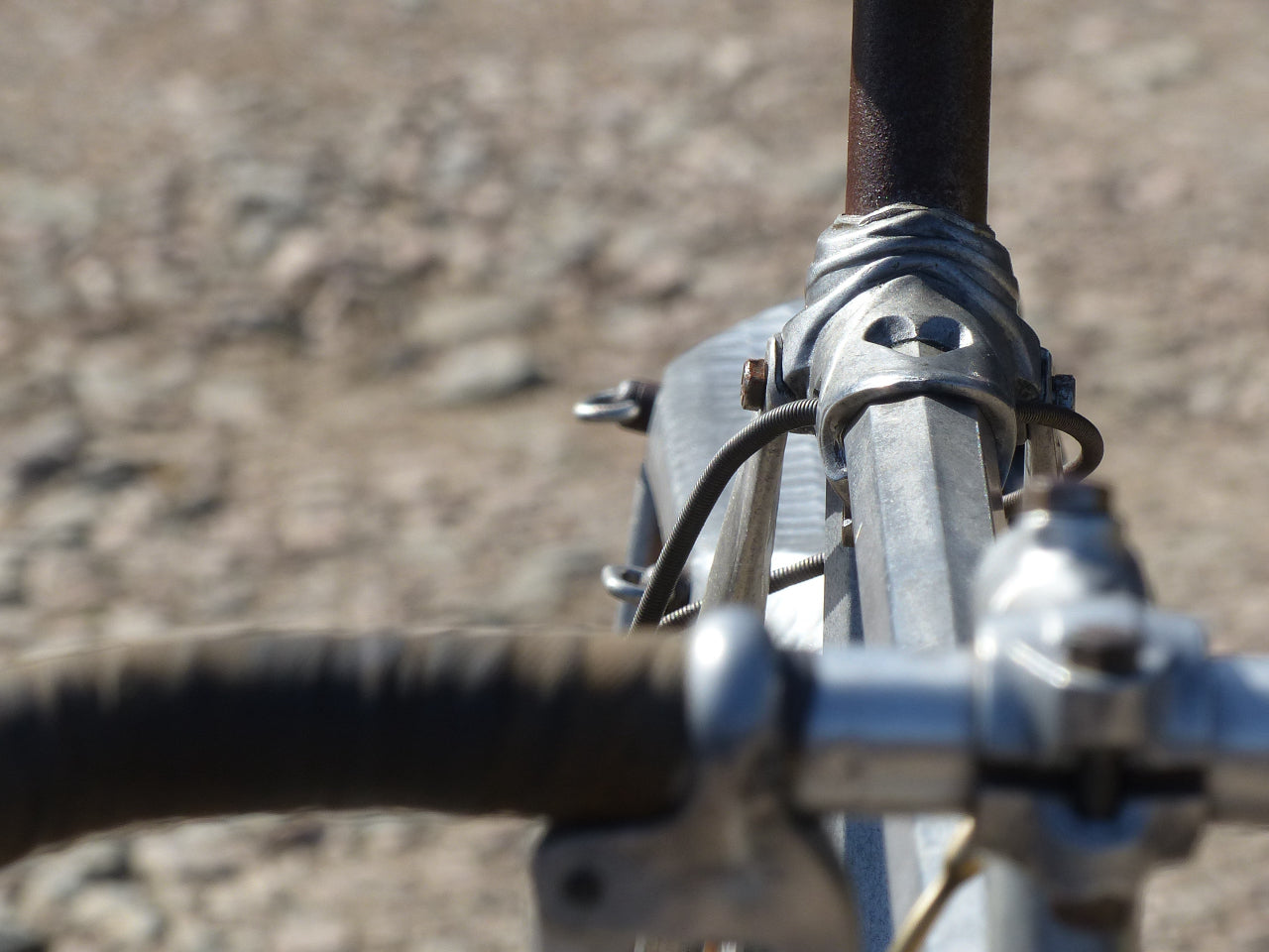 1930's Caminade Caminargent Octagonal Aluminuim Touring Bicycle Project. SOLD