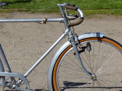 1930's Caminade Caminargent Octagonal Aluminuim Touring Bicycle Project. SOLD
