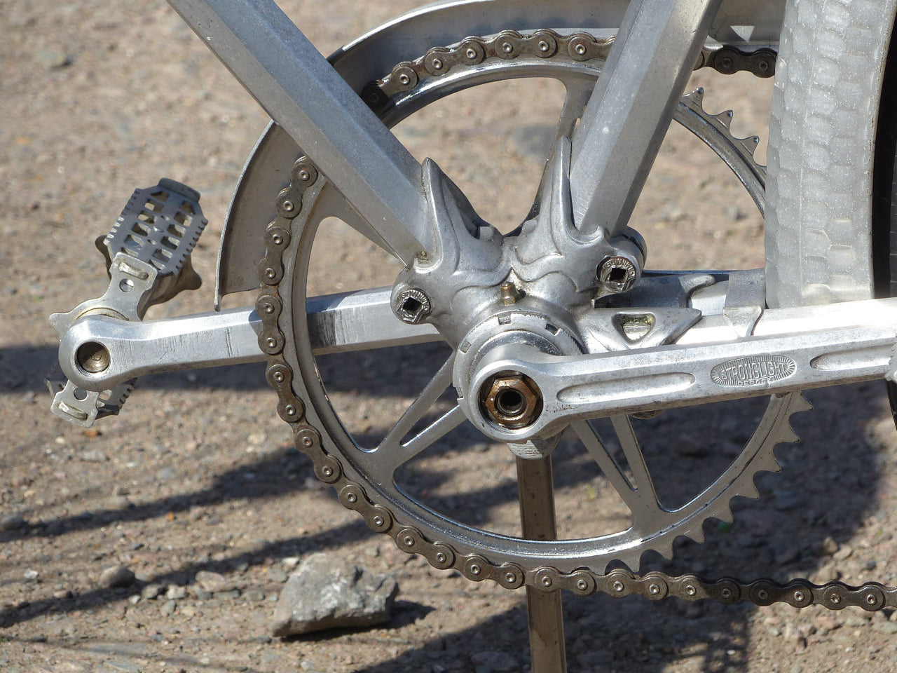 1930's Caminade Caminargent Octagonal Aluminuim Touring Bicycle Project. SOLD