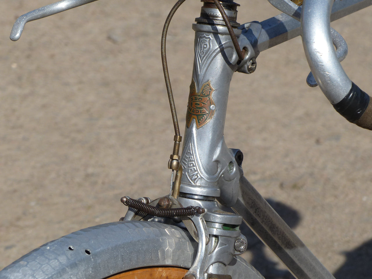 1930's Caminade Caminargent Octagonal Aluminuim Touring Bicycle Project. SOLD